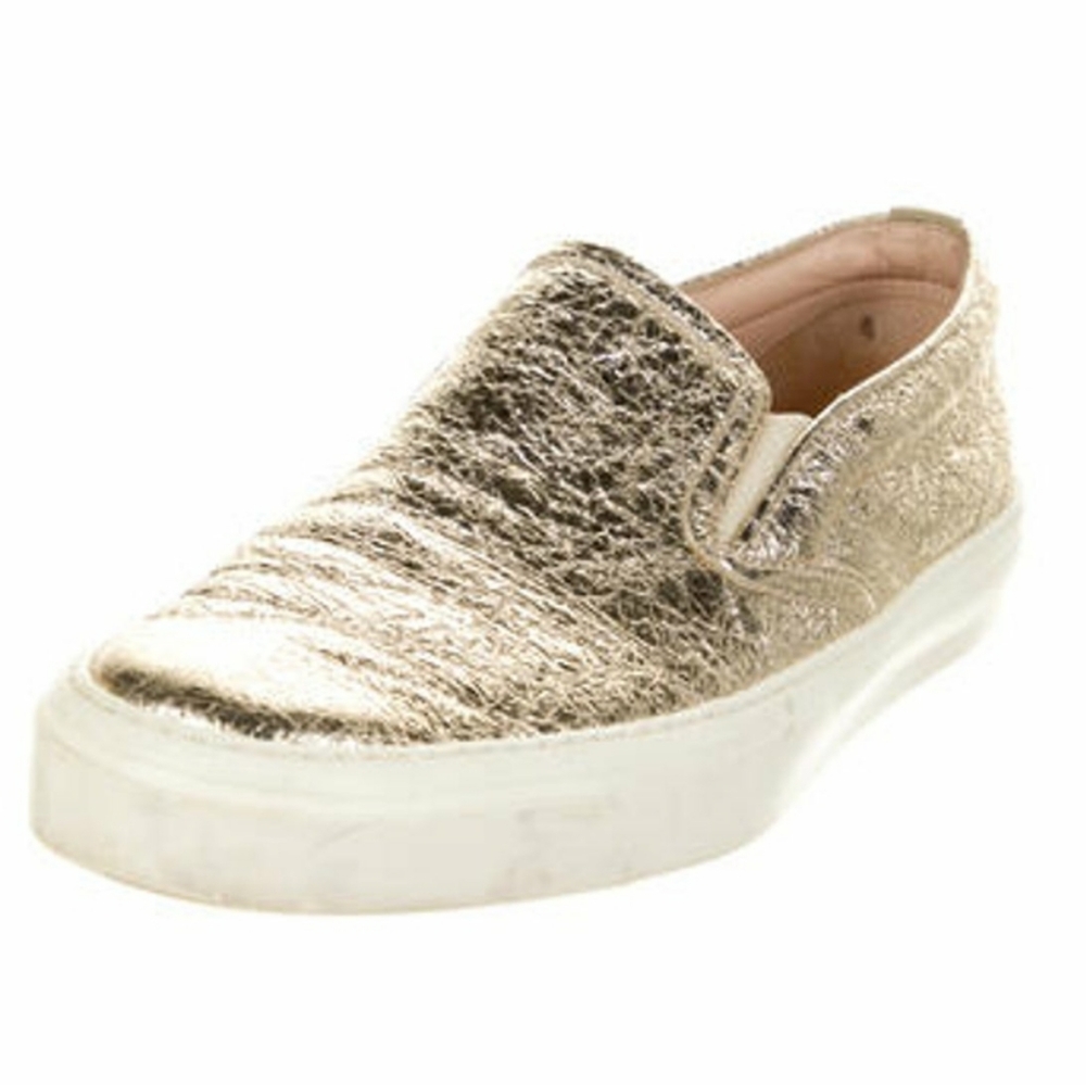 Gucci leather slip on sneakers
